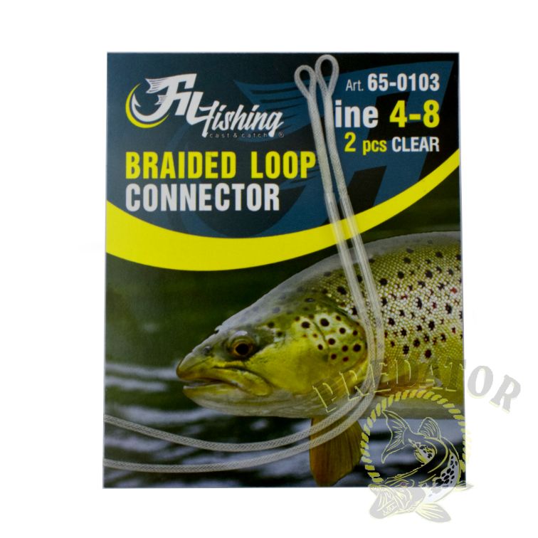 thumbnail image 2 of Fladen Maxximus Braided Leader Loops For Fly Rod – 3 Pack – Trout & Salmon 2 of 2