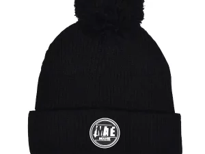 Mate Beanie Black with rubber label