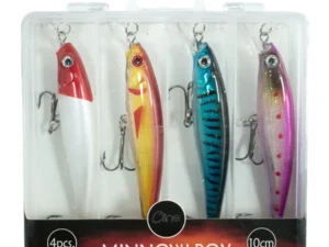 C LINE MINNOW BOX 4 PCS 10CM